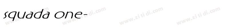 squada one字体转换